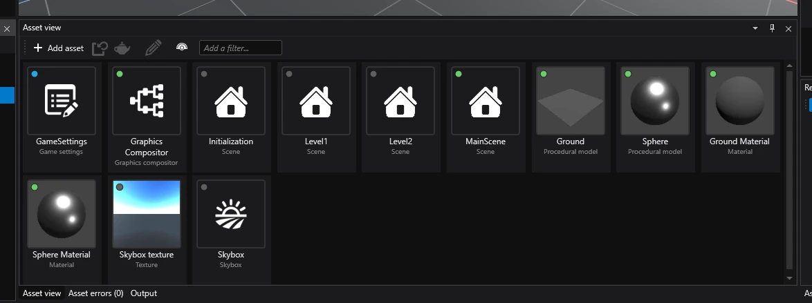 An image of the asset view.