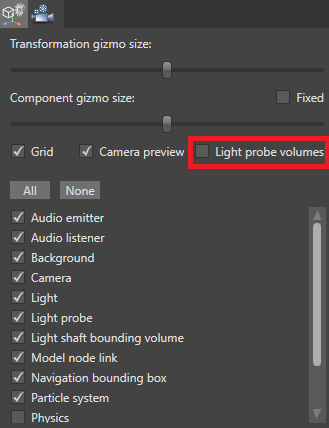 Hide light probe volumes