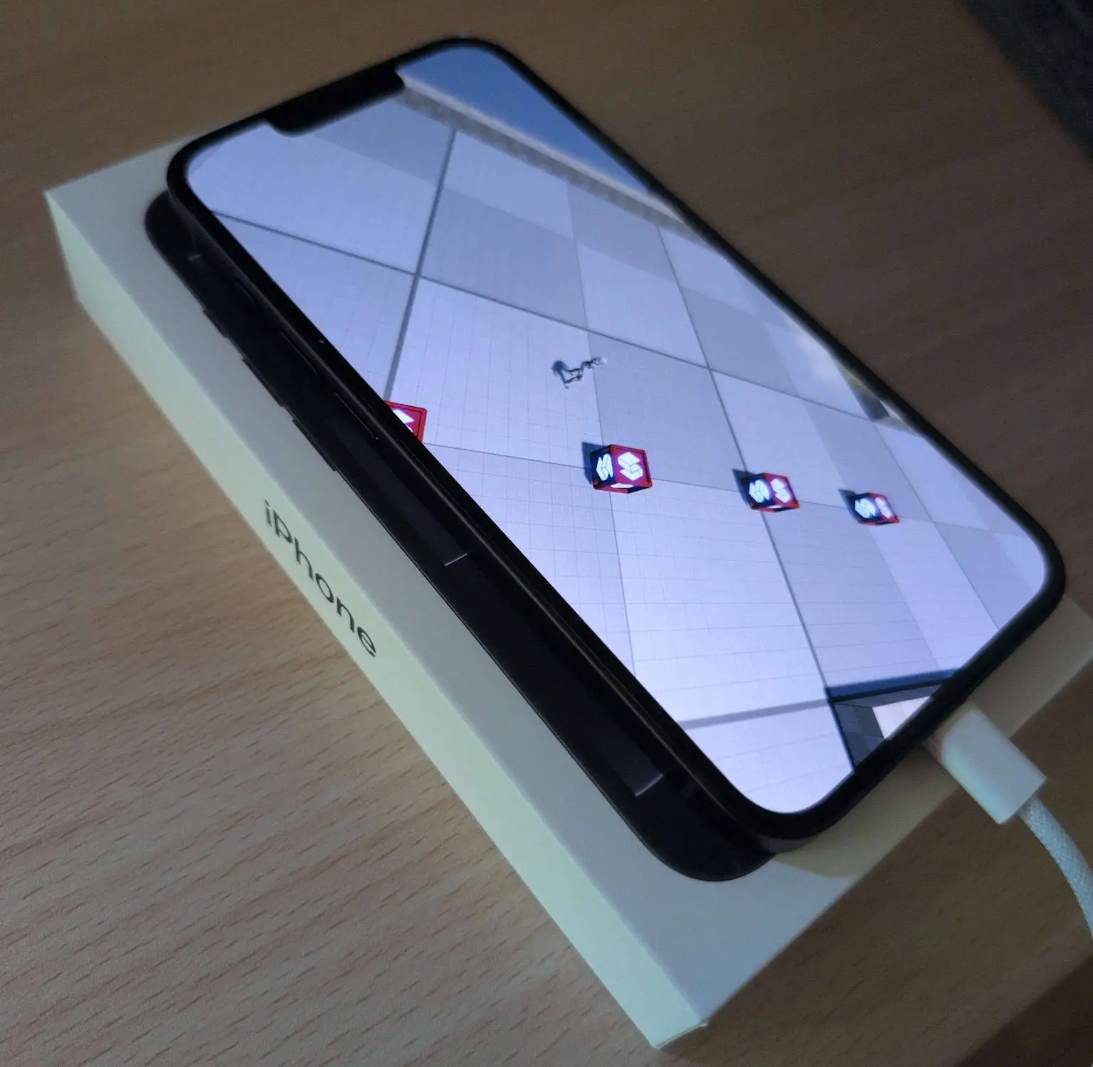 A Stride sample running on a physical iPhone