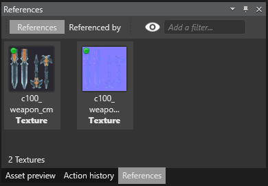 References tab