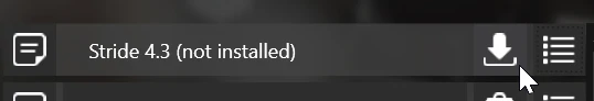 Picture of the install button